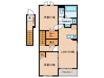 間取図 スペチアーレ　ドゥーエ