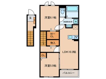 間取図 スペチアーレ　ドゥーエ