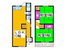 Re-Home福田 2LDKの間取り