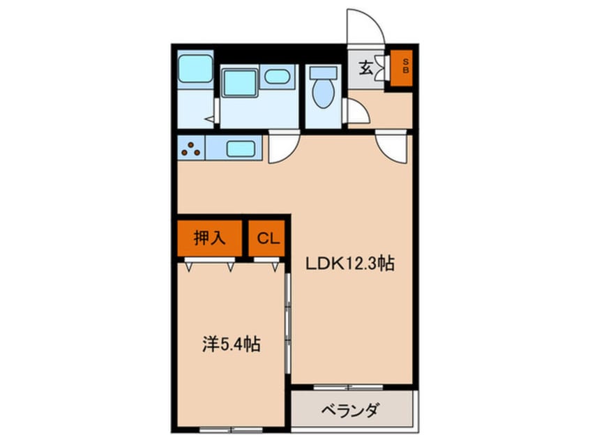 間取図 ﾊｰﾄﾌﾙﾏﾝｼｮﾝ　Venere Neo
