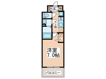 間取図 ﾌﾟﾚｻﾝｽOSAKADOMECITYｸﾛｽﾃｨ(404)