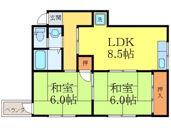 間取図 メゾンたきがわ