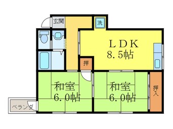 間取図 メゾンたきがわ