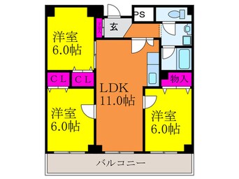 間取図 サンピア南茨木