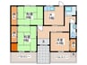国松町一戸建 3Kの間取り