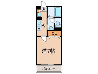間取図 セジュ－ル西代Ⅱ