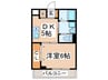 インフィルドⅡ 1DKの間取り