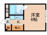 シャルマン小森 1Kの間取り