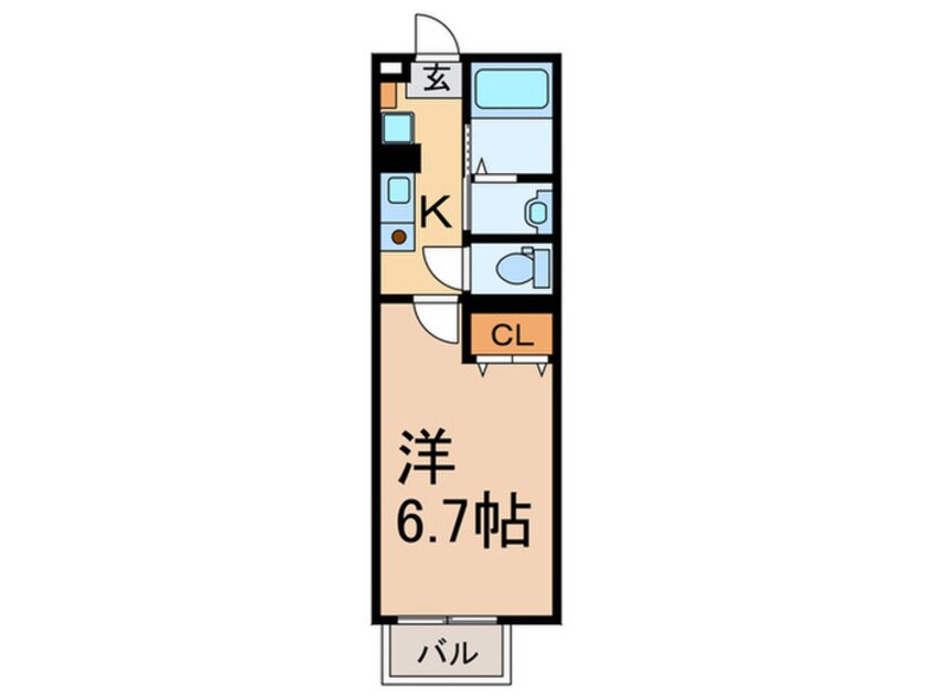 間取図 セジュ－ル西代Ⅰ