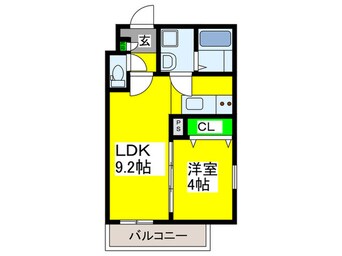 間取図 ｼﾞｰﾒｿﾞﾝ泉大津ﾍﾞﾙﾋﾞｭｰ