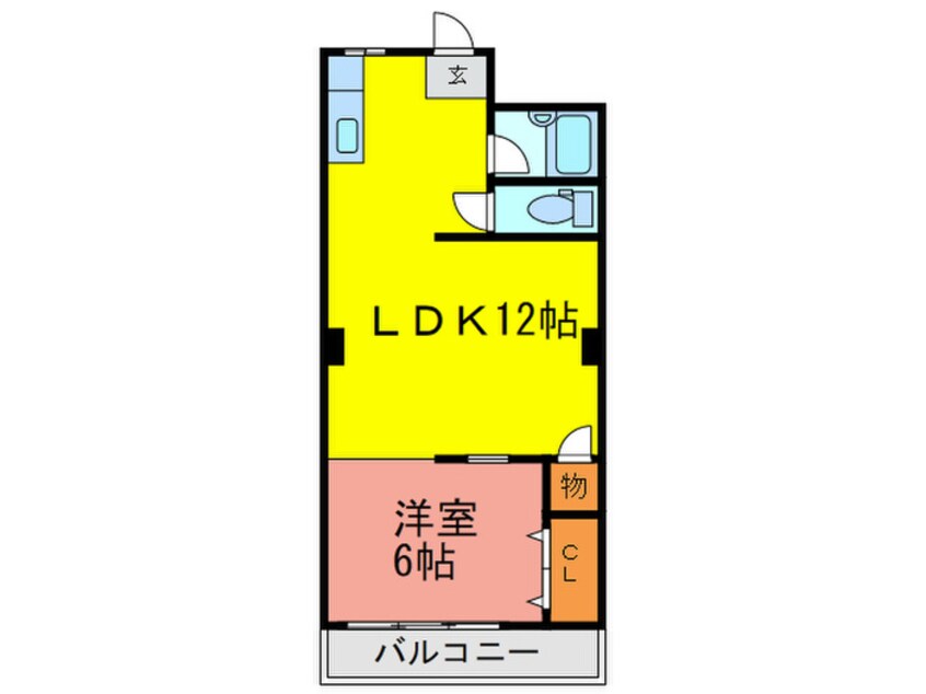 間取図 アメニティ深江橋