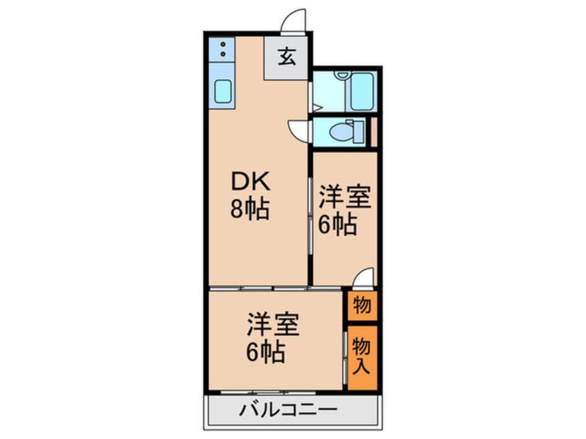 間取図 アメニティ深江橋