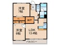 ｿﾌｨｱ垂水高丸ﾊｰﾃｨｽｸｴｱ(705)の間取図