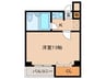 グレース板倉 1Kの間取り