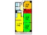ラポ－ル山賀 3LDKの間取り