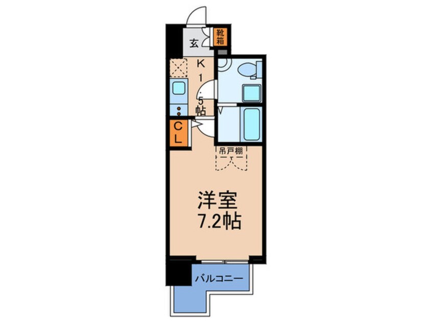 間取図 セレニテ難波プリエ