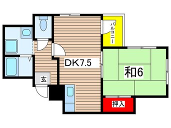 間取図 エスポワール武庫之荘Ⅱ