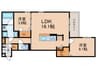 スペチアーレ小松 2LDKの間取り