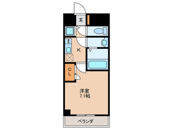 間取り図 クレストタップ大阪京橋(803)
