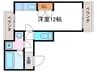 公園マンション 1Rの間取り