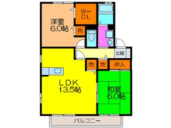 間取図 シェ－ンハイムＣ棟