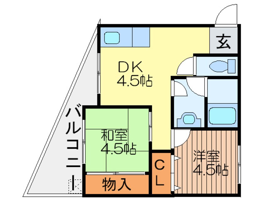 間取図 サンパ－クⅡ