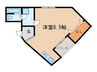 千鳥が丘エヌズ 1Rの間取り