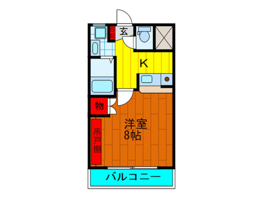 間取図 ｻﾝﾌﾚﾝﾄﾞﾕｰﾏﾝｼｮﾝ