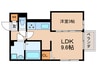 フィデル大住 1LDKの間取り