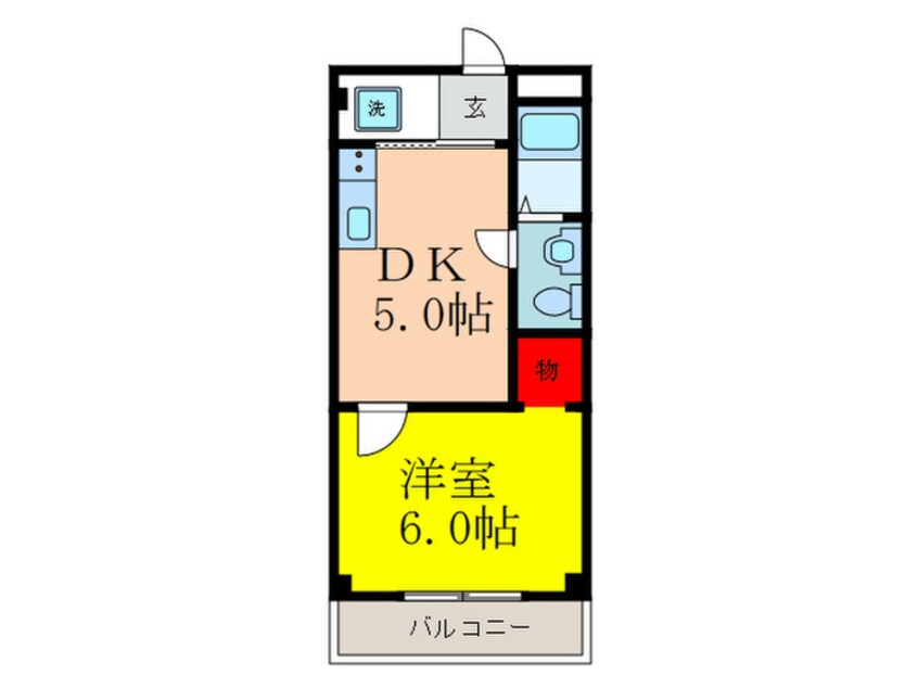 間取図 山崎第6マンション