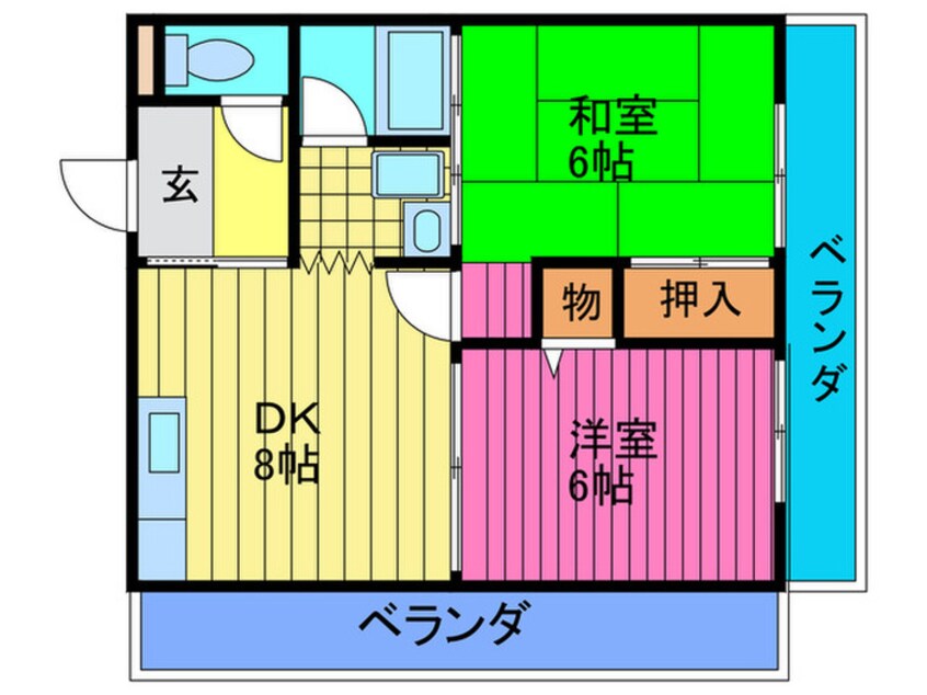 間取図 グリーンゲイブルズⅠ