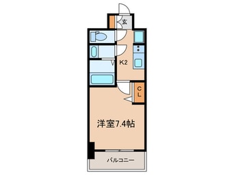 間取図 Ｃｉｏｎ　ＫＯＢＥ　ＷＥＳＴ