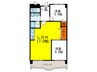 セントラルコ－ト１号館 2LDKの間取り