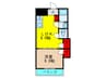 三熊ハイツ渚３号 1LDKの間取り