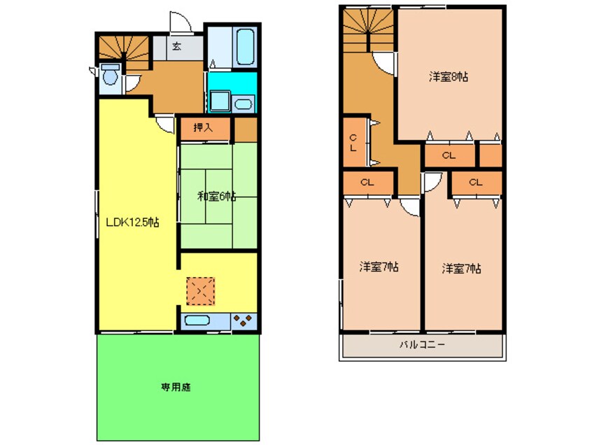 間取図 清和台東テラスハウス