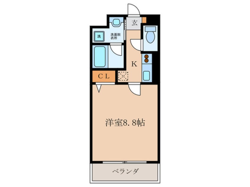 間取図 ロ－ズコ－ト花名