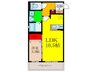 LOUIS APARTMENT吹田東RIVERPARK 1LDKの間取り