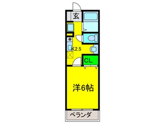 間取図 フロ－ラルハイツ