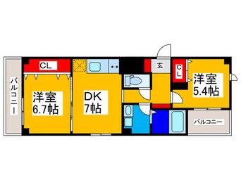 間取図 グランメゾン大美野