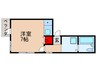 鶴之荘ハイツ 1Rの間取り