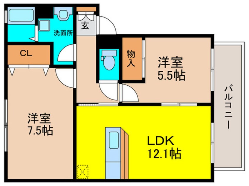 間取図 ウィスタリア緑ヶ丘