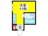 シティーハイツ八尾 1Rの間取り