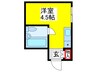 シティーハイツ八尾 1Rの間取り