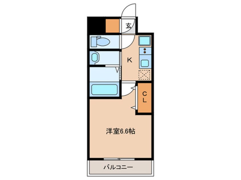 間取図 ｱﾄﾞﾊﾞﾝｽ大阪城東ﾌﾞﾛｰﾄﾞ(404)
