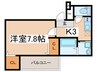 フジパレス加美駅南Ⅱ番館 1Kの間取り