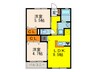 サンマルコ川西 2LDKの間取り
