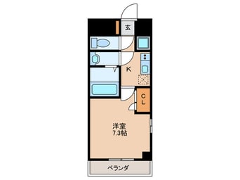 間取図 クレストタップ大阪京橋(604)