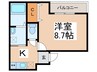 フジパレス加美駅南Ⅲ番館 1Kの間取り