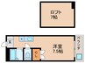 コーポユース 1Rの間取り