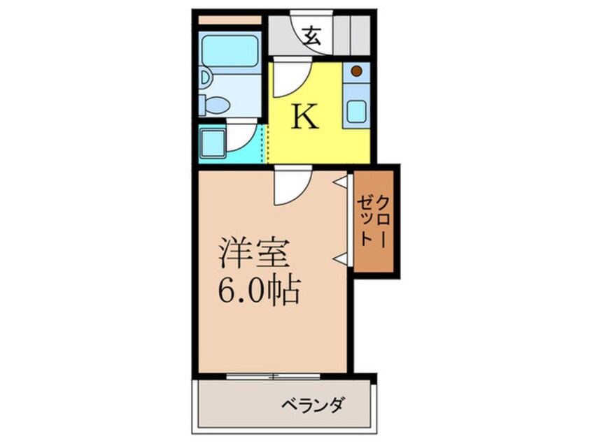 間取図 ハイツ　オ－キタ竹橋